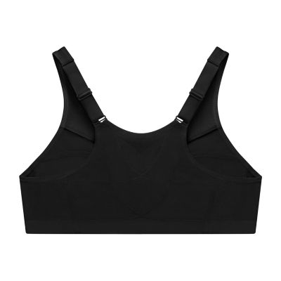 Glamorise Sport Adjustable Support Wireless Sport Bra Black/Grey