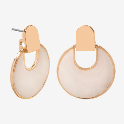 Bijoux Bar Delicates Round Drop Earrings