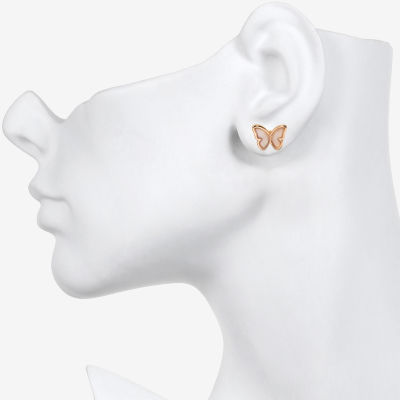 Bijoux Bar Delicates 9.5mm Butterfly Stud Earrings
