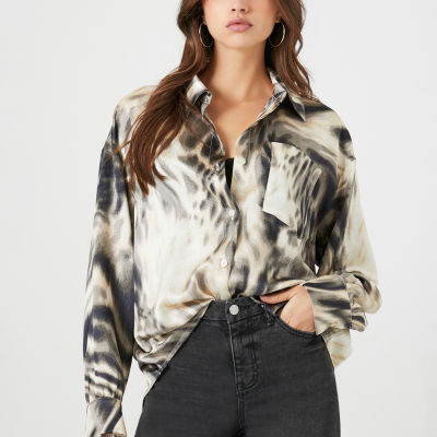 forever 21 silk shirt