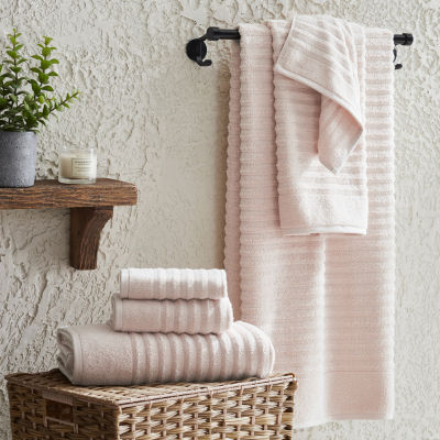 Linery Ribbed Cotton Quick Dry 4-pc. Bath Towels