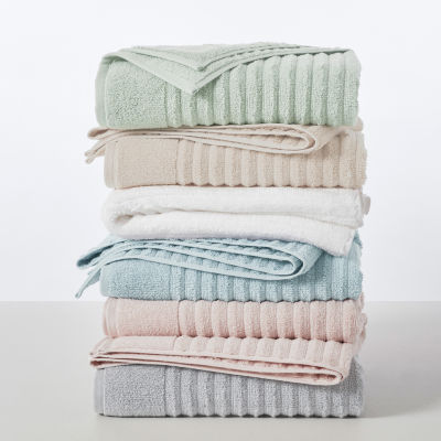 Linery Ribbed Cotton Quick Dry 4-pc. Bath Towels