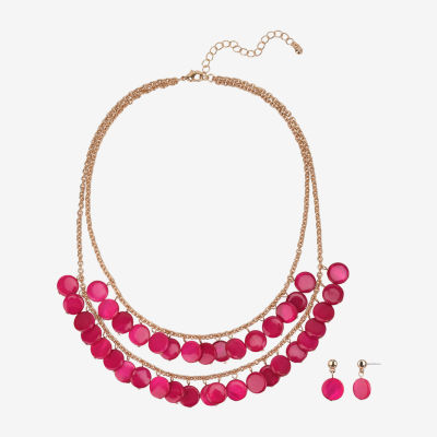 Mixit Multi Strand Necklace & Drop Earring 2-pc. Jewelry Set