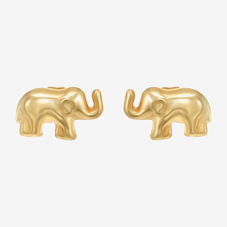 14K Gold 7.4mm Stud Earrings, One Size