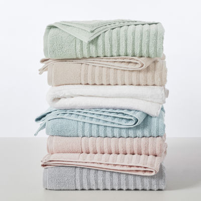 Linery Ribbed Cotton Quick Dry 6-pc. Bath Towel Sets