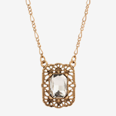 1928 Womens Alloy 16 Inch Pendant Necklace