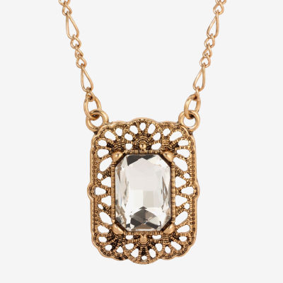 1928 Womens Alloy 16 Inch Pendant Necklace