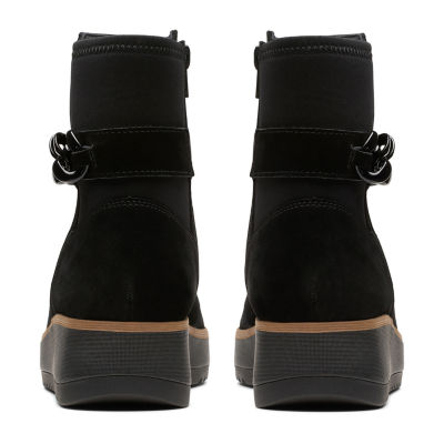 Clarks Womens Zylah Rose Wedge Ankle Boots