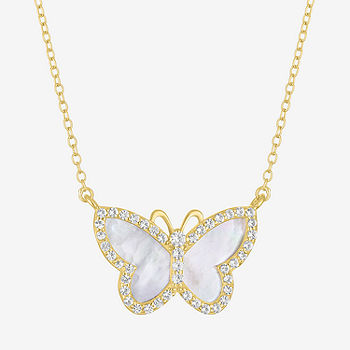 Purple Mother of Pearl Dragonfly Necklace 16 Purple Mother of Pearl Dragonfly Necklace 16