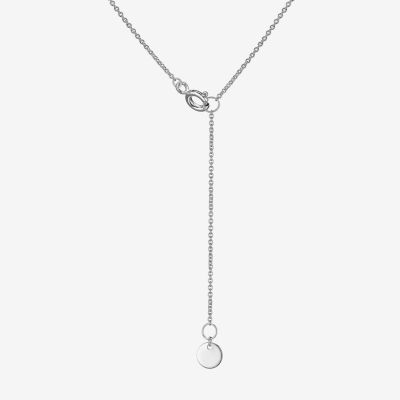 Womens Gemstone Sterling Silver Pear Pendant Necklace