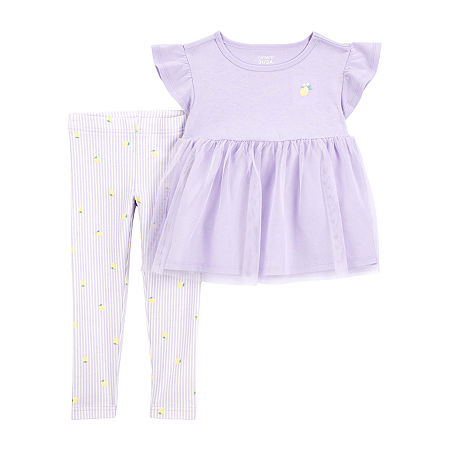 Carter's Baby Girls 2-pc. Pant Set, 24 Months, Purple