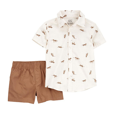 Carter's Baby Boys 2-pc. Short Set, 3 Months, White