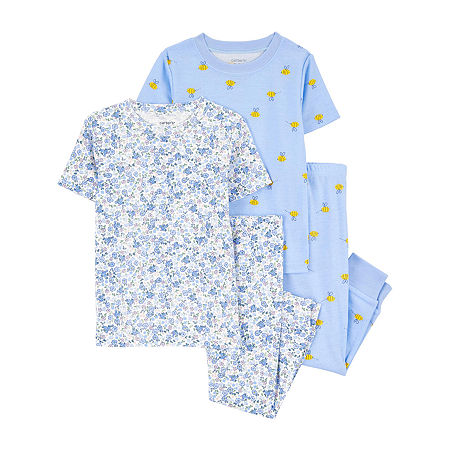 Carter's Baby Girls 4-pc. Pajama Sets, 12 Months, Blue