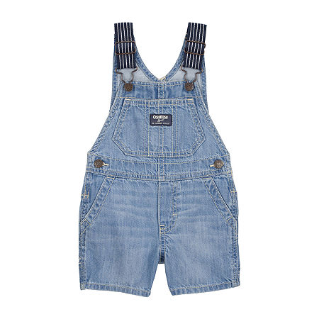 Oshkosh Baby Boys Shortalls, 6 Months, Blue