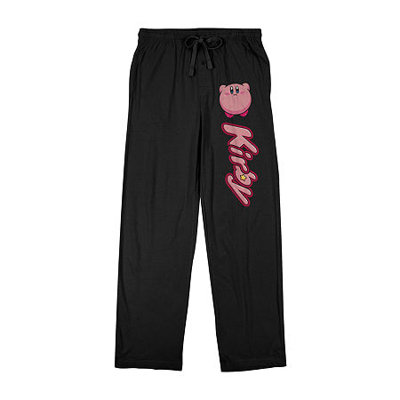 Kirby Mens Fleece Pajama Pants, X-large, Black