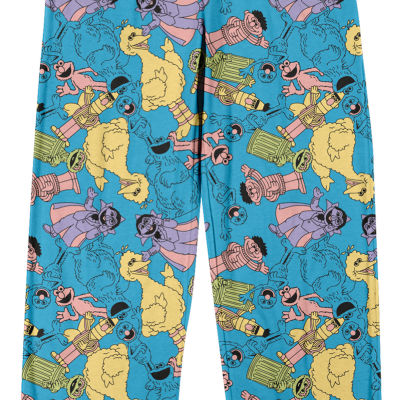 Sesame Street Mens Fleece 1 Pair Pajama Pants