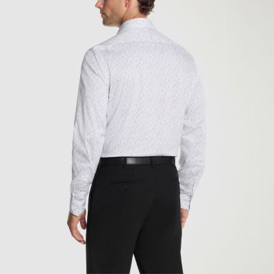 Van Heusen Mens Slim Fit Stretch Fabric Wrinkle Free Long Sleeve Dress Shirt