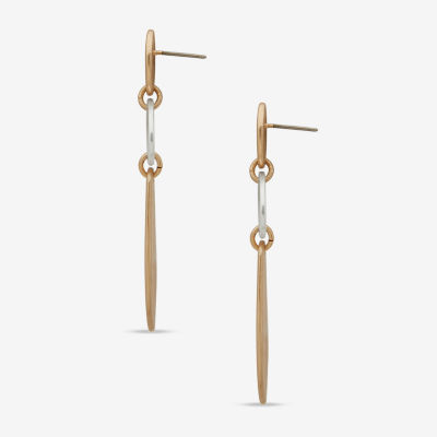 a.n.a Two Tone Drop Earrings
