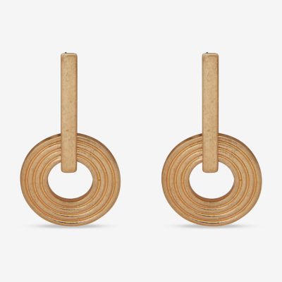 a.n.a Two Tone Drop Earrings