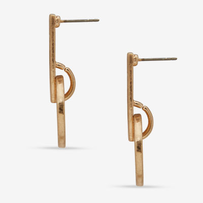 a.n.a Two Tone Drop Earrings