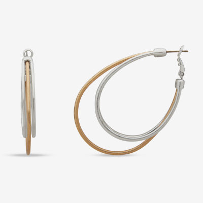 a.n.a Two Tone 58.8mm Hoop Earrings