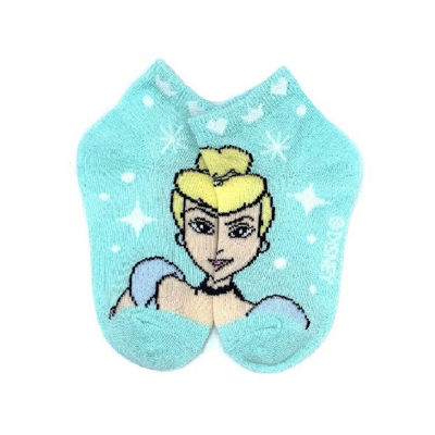 Toddler Girls Multi-Pack 6 Pair Princess Quarter Ankle Socks