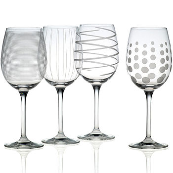 Mikasa® Cheers Set of 4 White Wine Glasses, Color: Clear