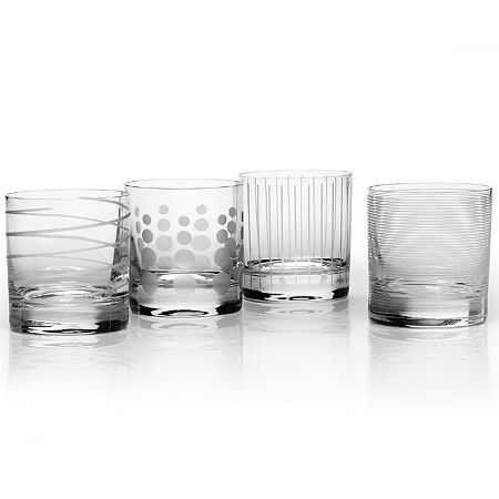 Mikasa Cheers Set Of 4 Double Old Fashioned Glass, One Size, Multiple Colors