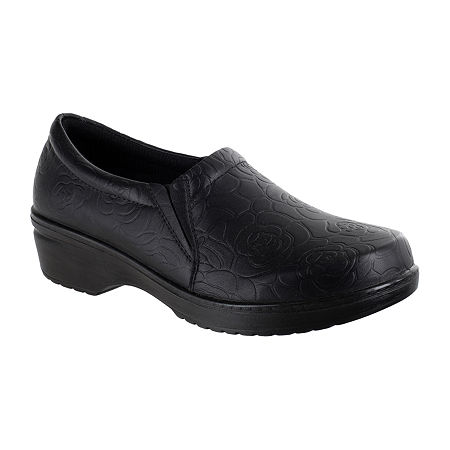 Easy Works By Easy Street Womens Tiffany Clogs, 8 Medium, Black