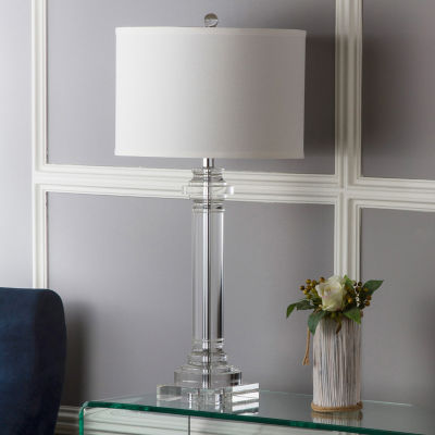 Safavieh Nina Column Crystal Table Lamp