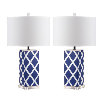 Safavieh Garden Lattice 27 In High Set Of 2 2-pc. Lamp Set