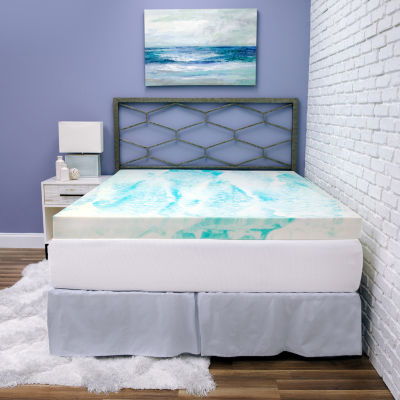 SensorPEDIC 4" Gel Swirl Memory Foam Twin-XL Mattress Topper