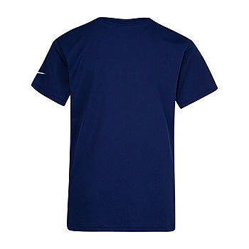 Nike Short Sleeved T Shirt, Boys Size 6, Blue, Basketball (PB) MP