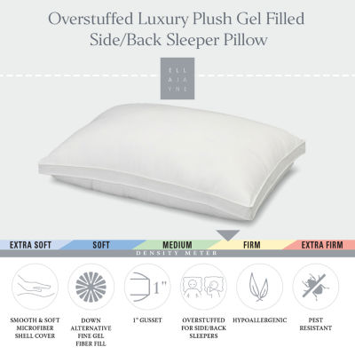 Ella Jayne Gussetted Firm Plush Down Alternative Side/Back Sleeper Pillow, Set of 4