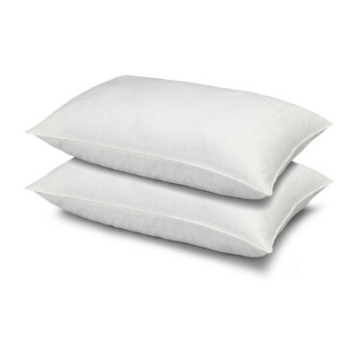 Ella Jayne 100% Cotton Dobby-Box Shell Soft Stomach Sleeper Down Alternative Pillow, Set of 2