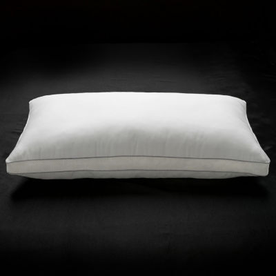 Ella Jayne Cotton Mesh Gusseted Shell Medium Density Memory Fiber Pillow, for All Sleep Positions