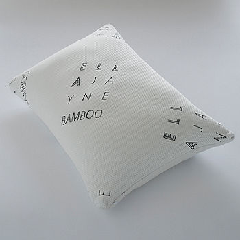 Ella Jayne Bamboo Shredded Memory Foam Pillow, Standard/Queen, Adjustable Density - White
