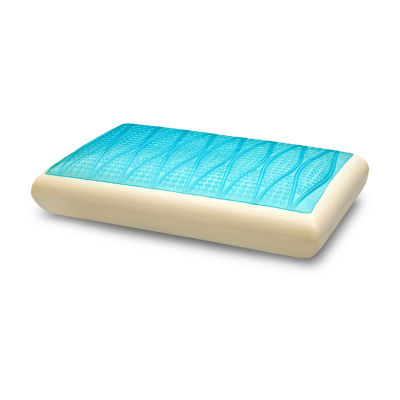 Ella Jayne Super Cooling Gel Top Memory Foam Pillow, Color: White ...