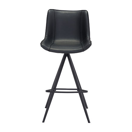 Aki 2-pc. Upholstered Bar Stool, One Size, Black