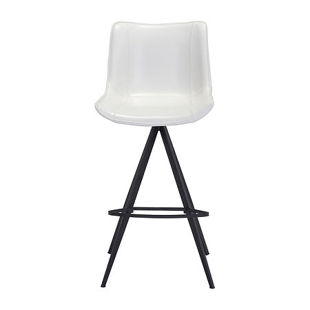 Aki 2-pc. Upholstered Bar Stool, One Size, White