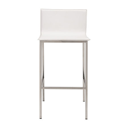 Marina 2-pc. Upholstered Bar Stool, One Size, White