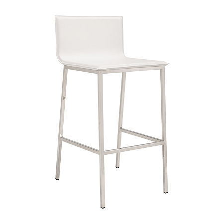 Marina 2-pc. Upholstered Bar Stool, One Size, White