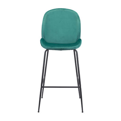 Miles Upholstered Bar Stool, Color Green JCPenney
