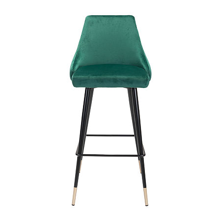 Piccolo Upholstered Bar Stool, One Size, Green