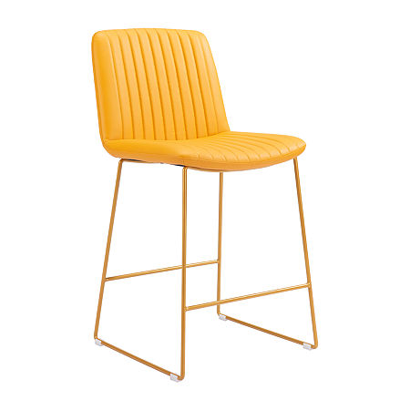 Mode 2-pc. Counter Height Upholstered Bar Stool, One Size, Yellow