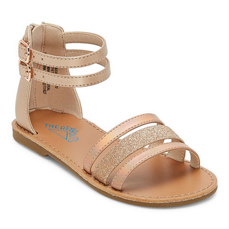  Therabouts Little & Big Girls Addison Ankle Strap Gladiator Sandals