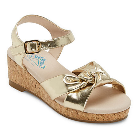  Thereabouts Little & Big Girls Scarlett Wedge Sandals