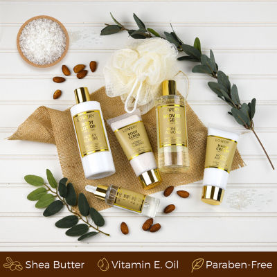 Lovery Honey Almond Home Bath Gift Set - 8pc Spa Gift Bag