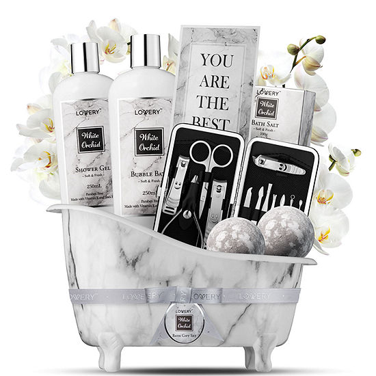 Lovery White Orchid Self Care Kit - 20pc Personalized Gifts
