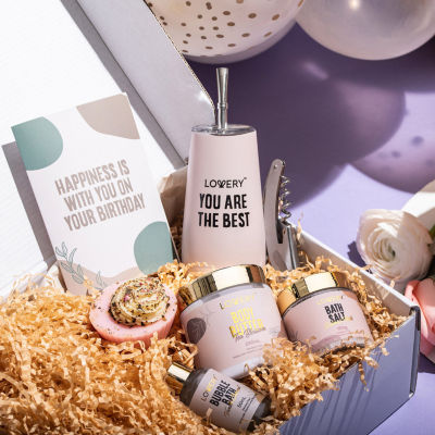Lovery Birthday Gifts - 9pc Personalized Spa Kit